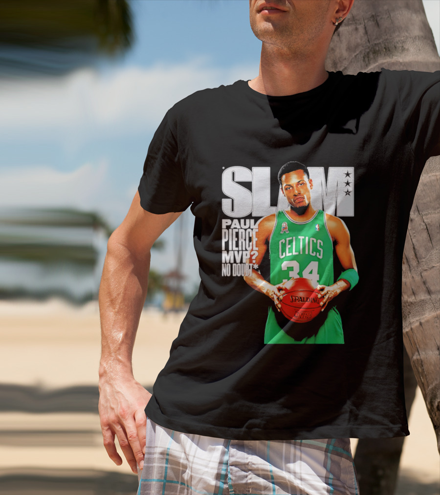 Paul Pierce Celtics 34 MVP No Doubt Slam T-Shirt