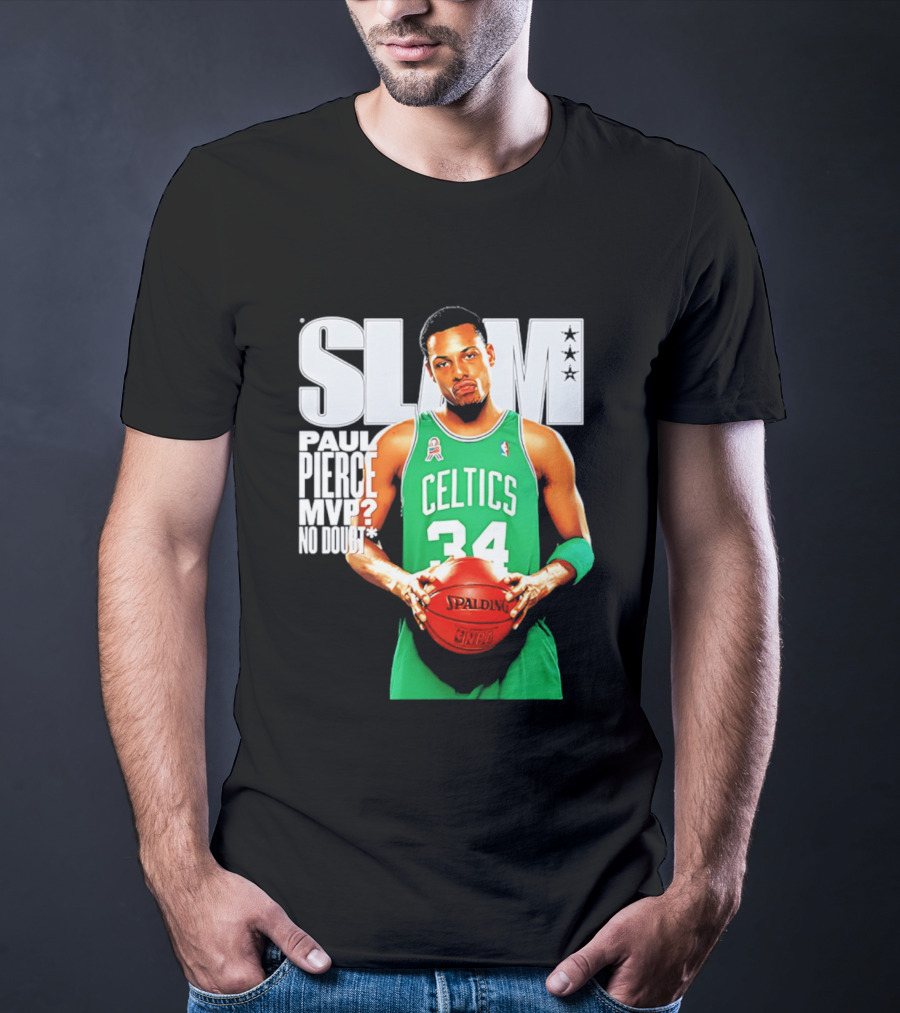 Paul Pierce Celtics 34 MVP No Doubt Slam T-Shirt