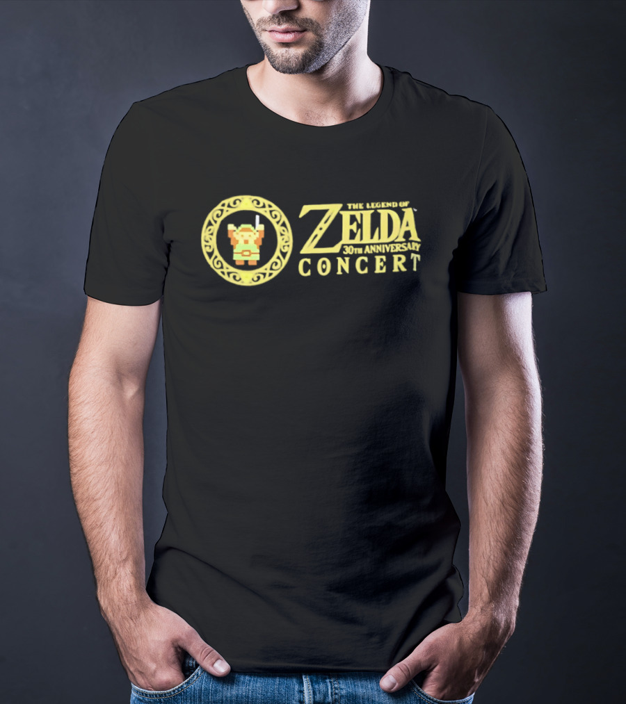 The Legend Of Zelda Concert 30th Anniversary Pixel Art Link T-Shirt