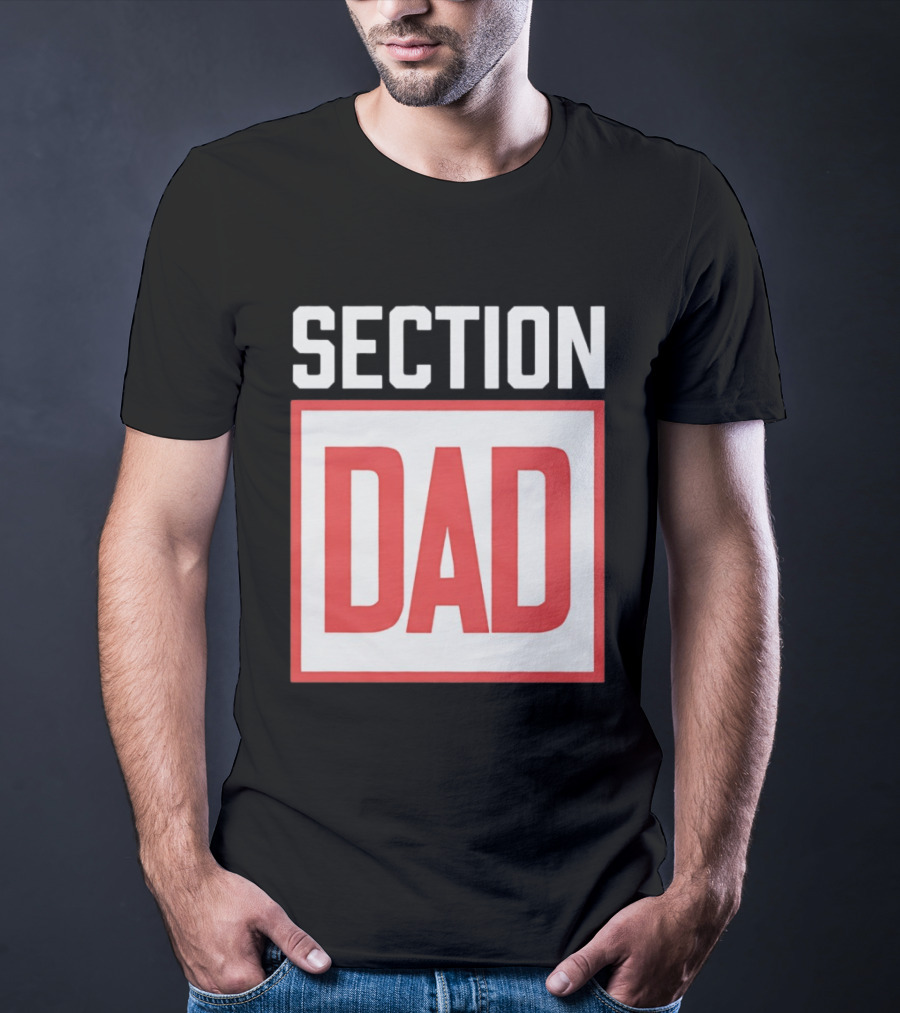 Section Dad Vintage Bold Text Block T-Shirt