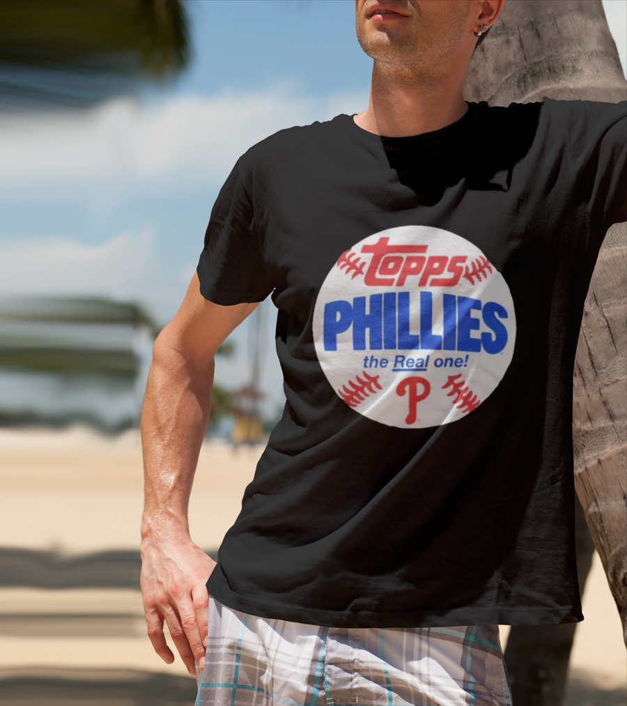 Topps Phillies The Real One Baseball T-Shirt