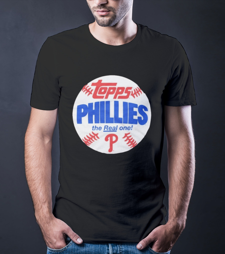 Topps Phillies The Real One Baseball T-Shirt