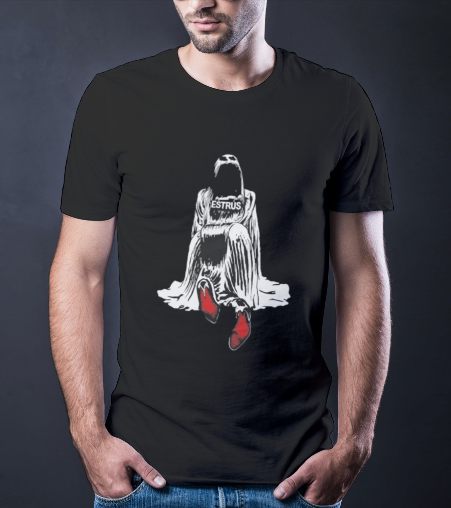 Tove Lo Estrus Red Boots Monochrome Cloaked Figure T-Shirt