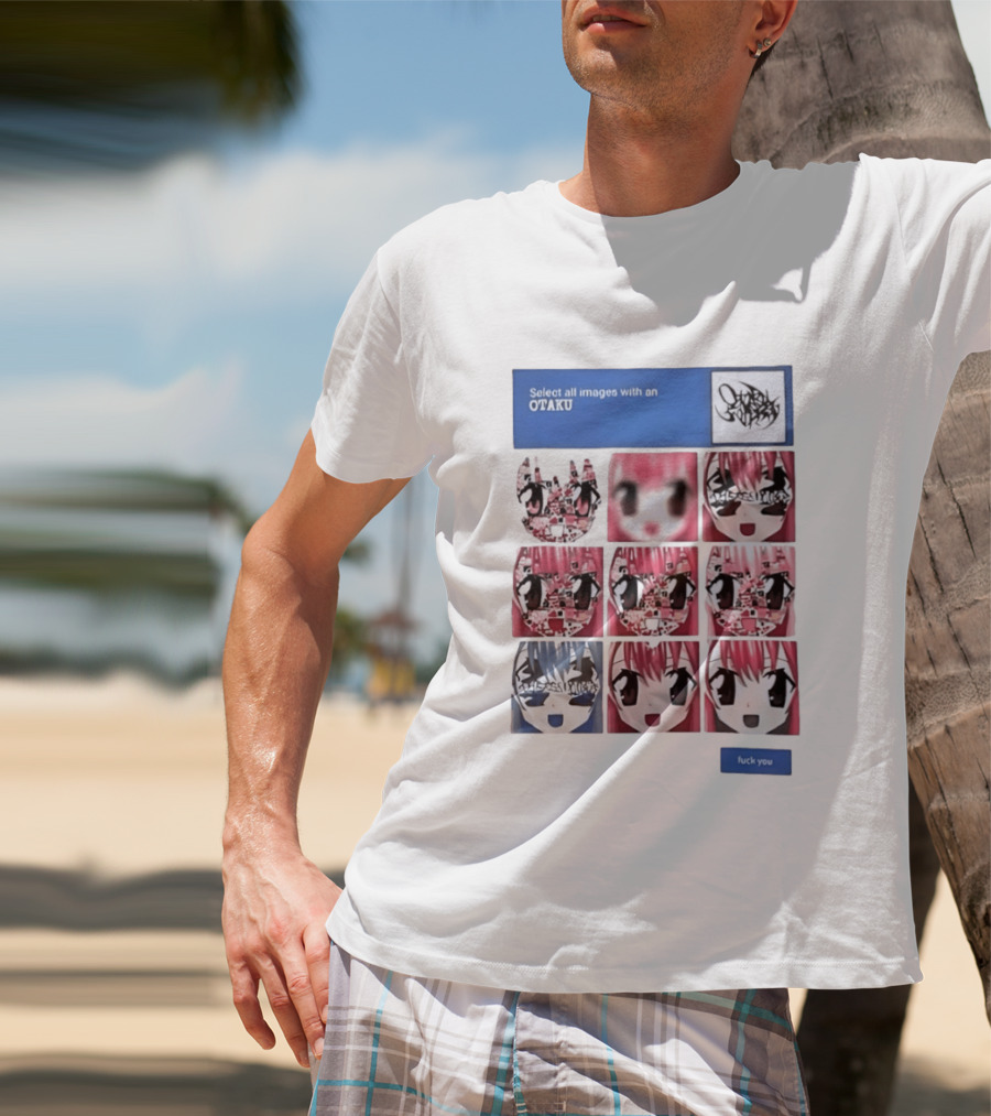 Select All Images With An Otaku Anime Aesthetic CAPTCHA Meme T-Shirt