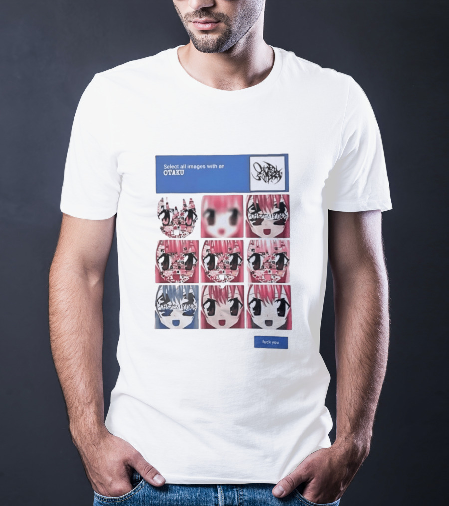 Select All Images With An Otaku Anime Aesthetic CAPTCHA Meme T-Shirt