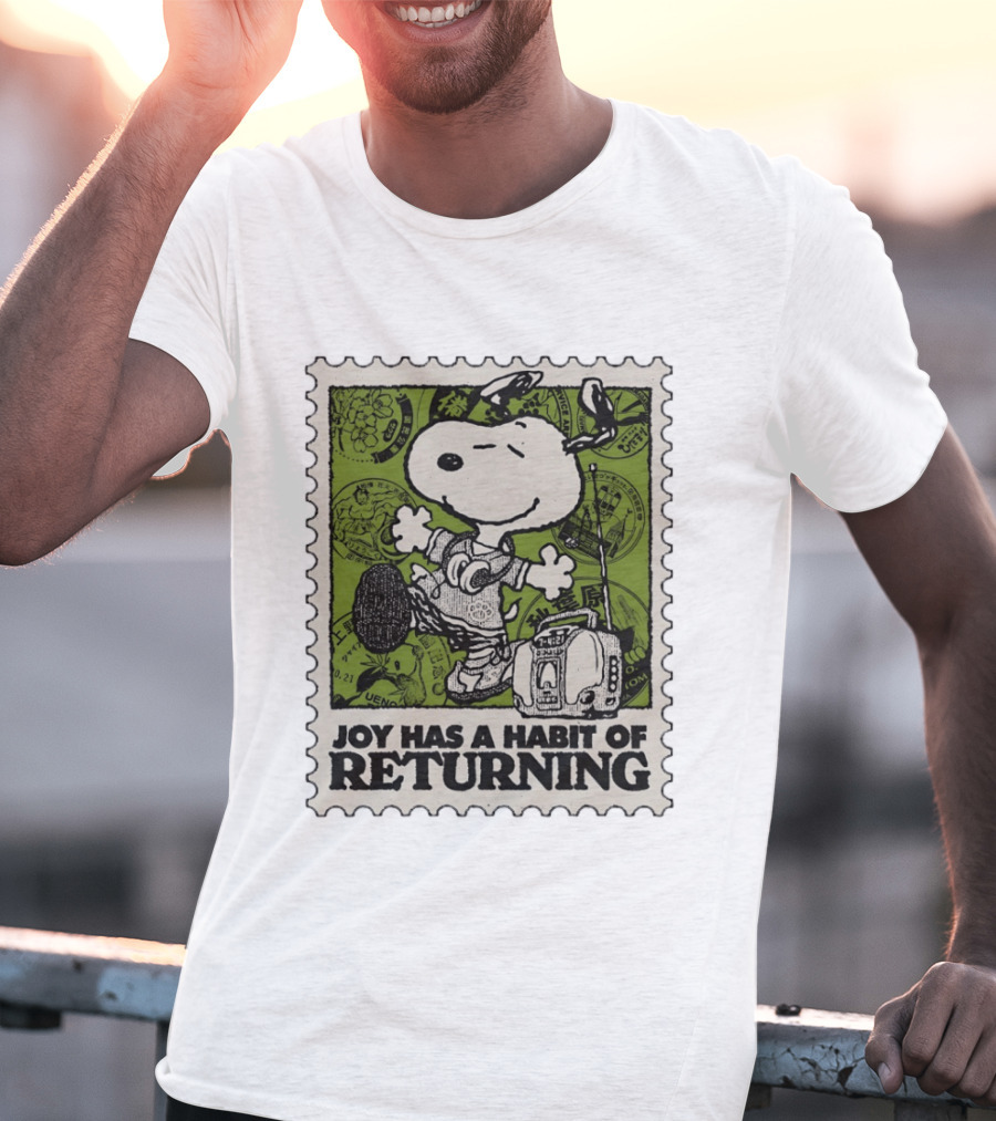 Snoopy Headphones Streetwear Joy Has A Habit Of Returning T-Shirt