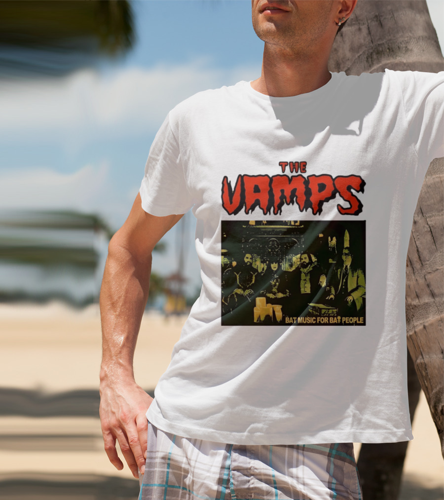 The Vamps What We Do In The Shadows Bat Music For Bat People Candles Group Image T-Shirt