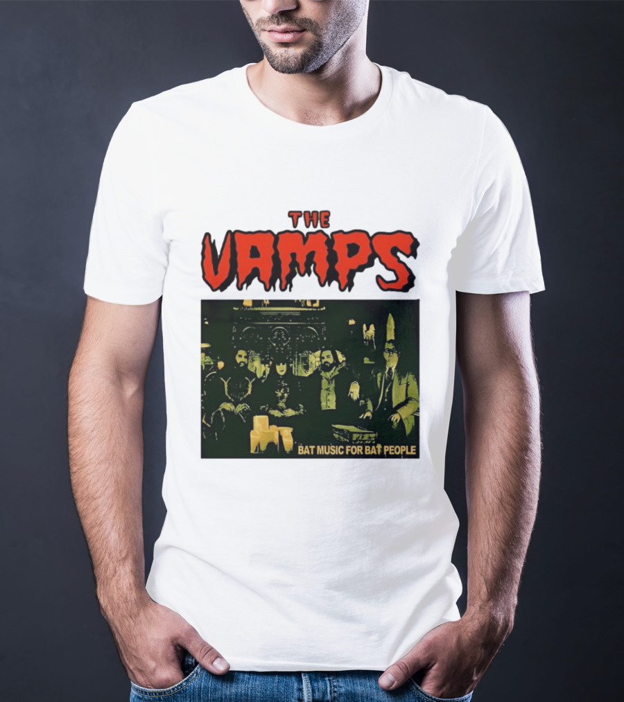 The Vamps What We Do In The Shadows Bat Music For Bat People Candles Group Image T-Shirt