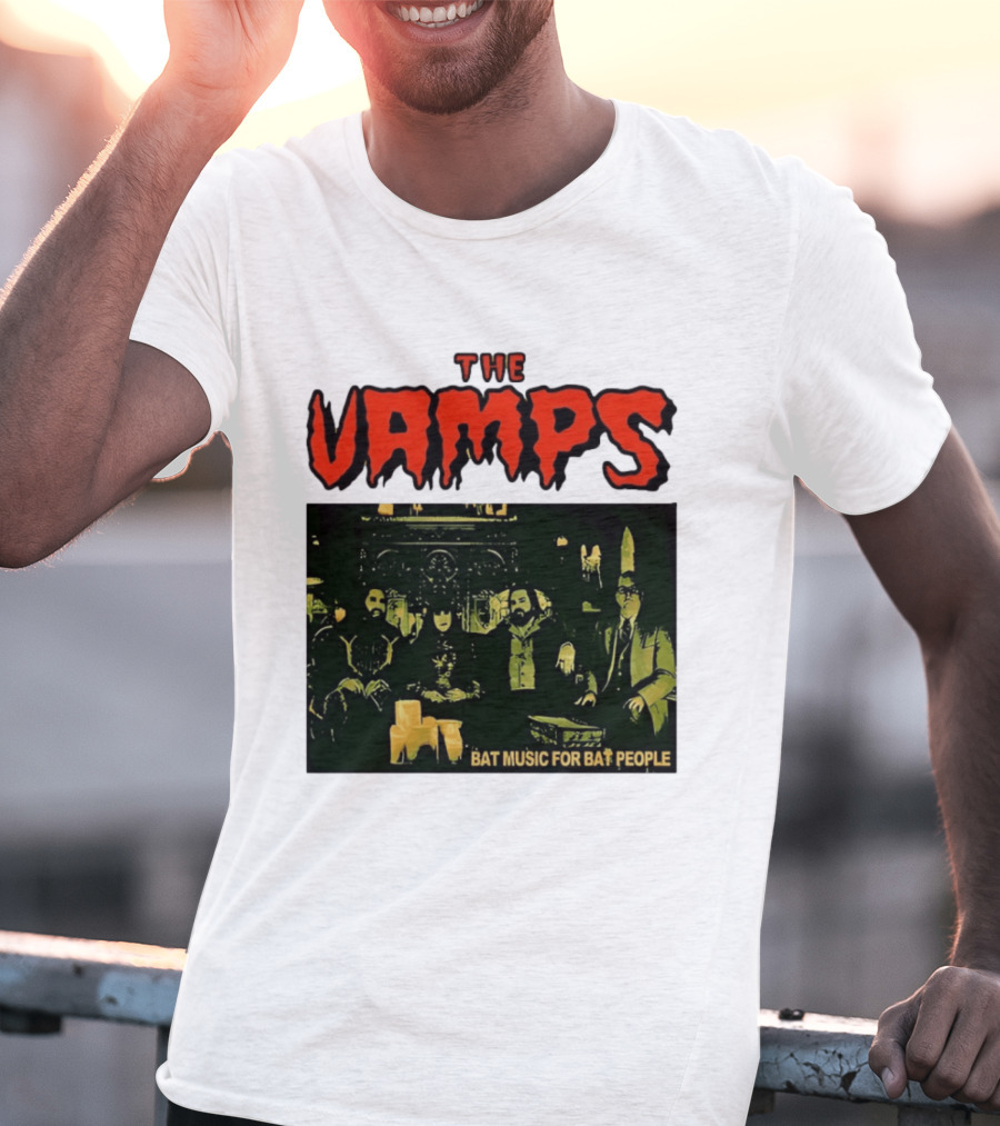 The Vamps What We Do In The Shadows Bat Music For Bat People Candles Group Image T-Shirt
