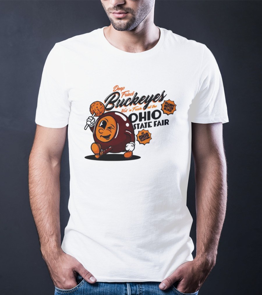 Ohio State Fair Deep Fried Buckeyes Hot'n Fresh Peanut Butter Bliss T-Shirt