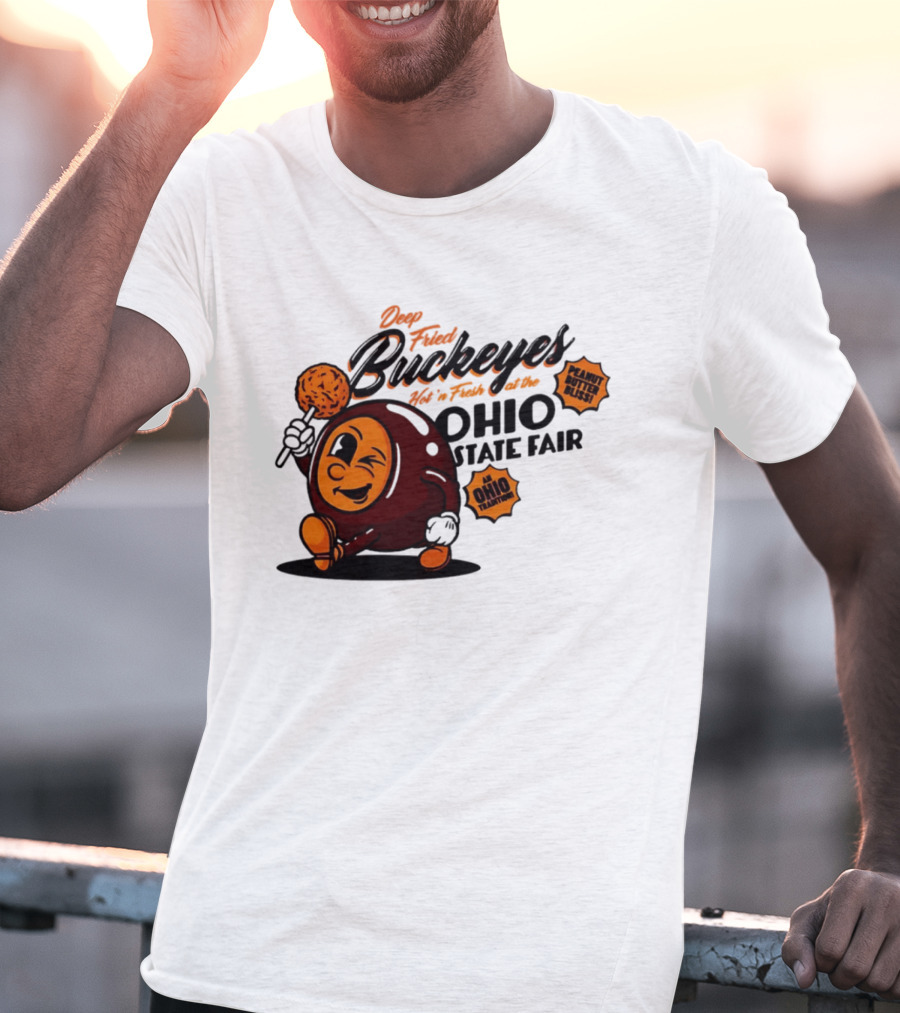 Ohio State Fair Deep Fried Buckeyes Hot'n Fresh Peanut Butter Bliss T-Shirt