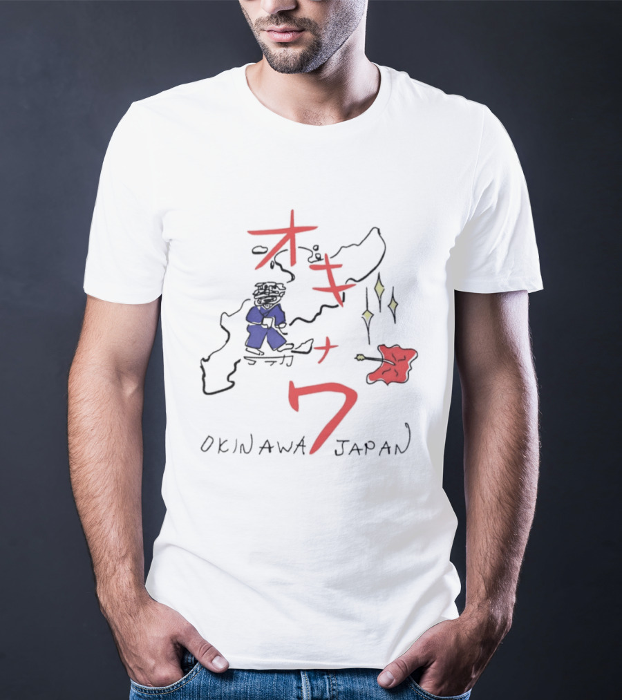 Kill Bill Okinawa Japan Map Beatrix Kiddo The Bride Tarantino Movie T-Shirt
