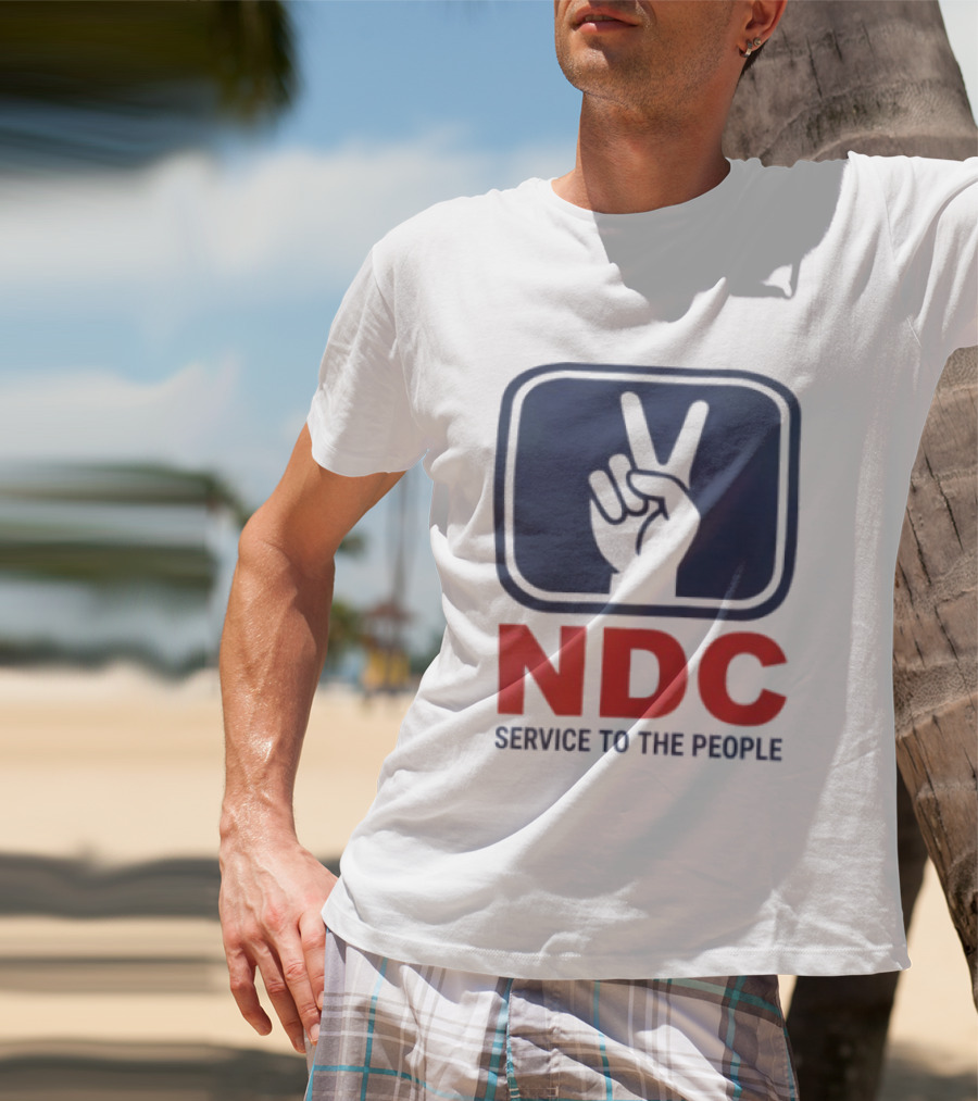 NDC Service To The People Peace Hand T-Shirt