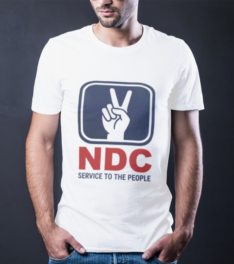 NDC Service To The People Peace Hand T-Shirt