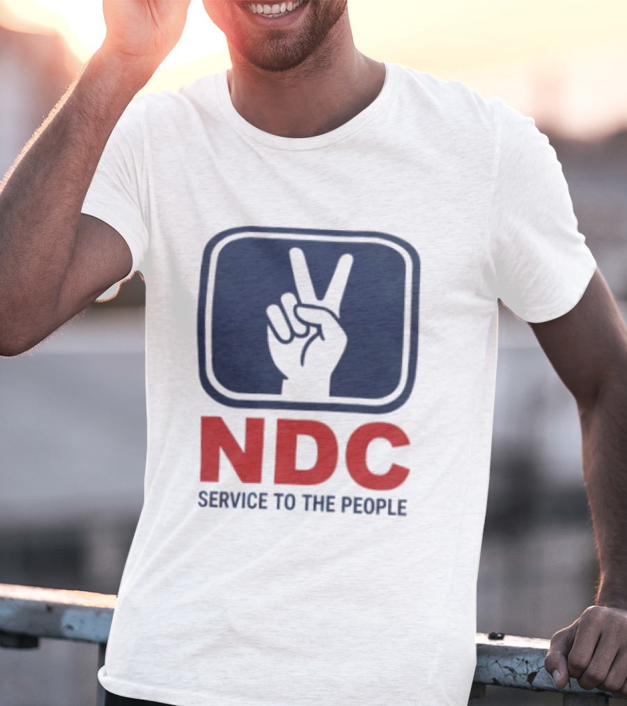 NDC Service To The People Peace Hand T-Shirt