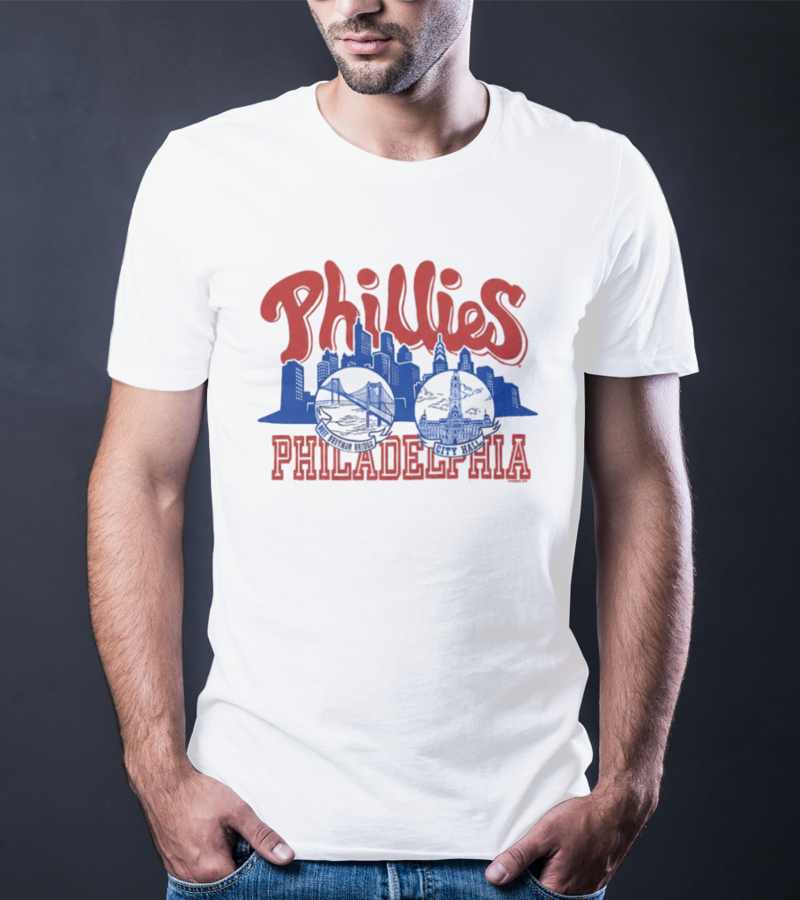 Phillies Philadelphia City Hall Skyline T-Shirt