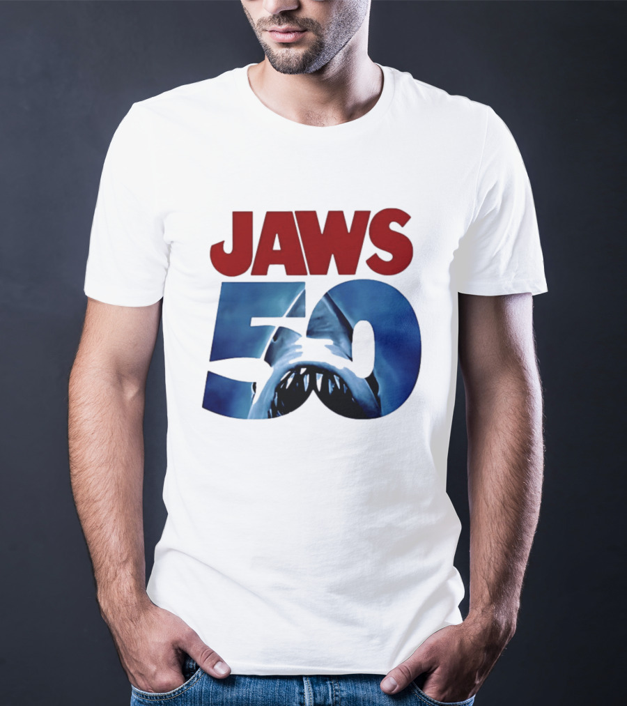 Jaws 50th Anniversary Shark Attack Celebration T-Shirt