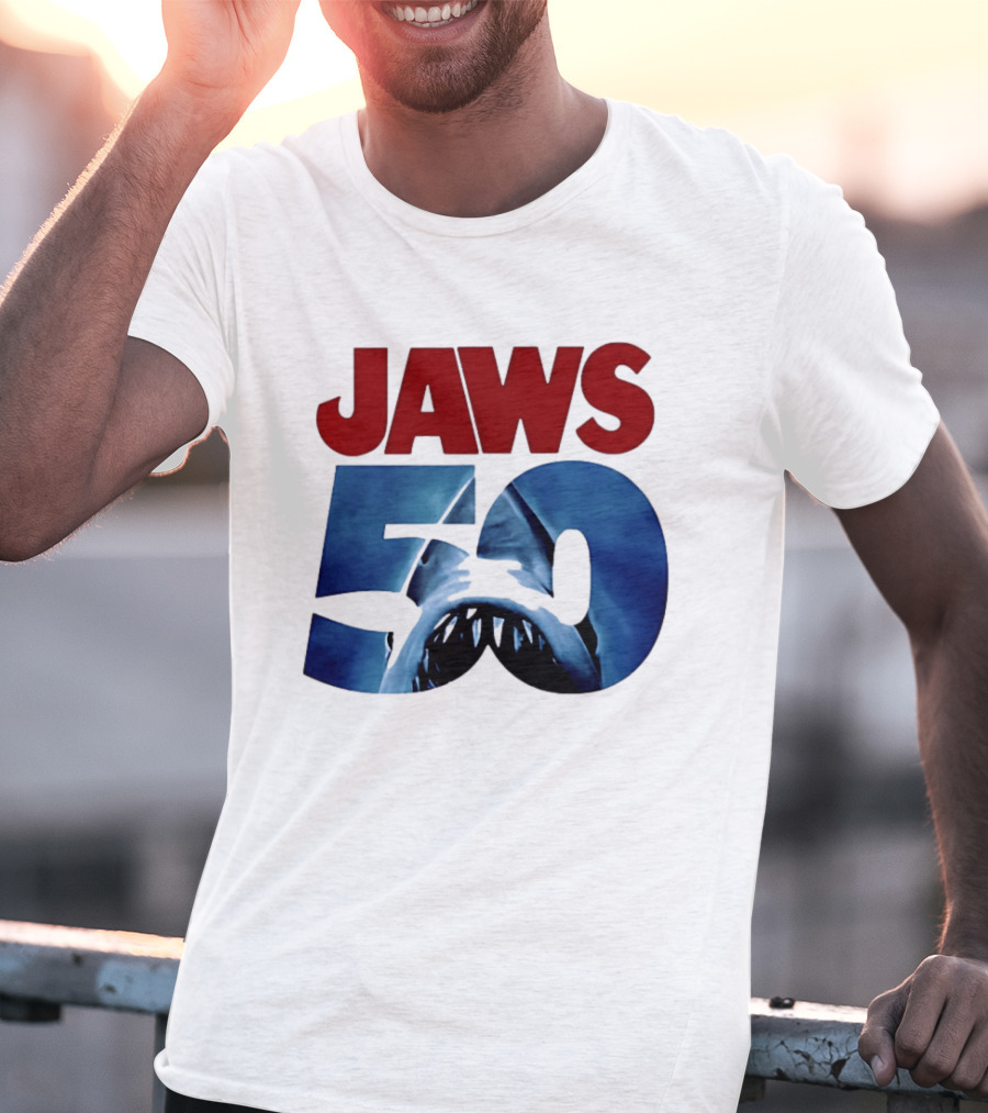 Jaws 50th Anniversary Shark Attack Celebration T-Shirt