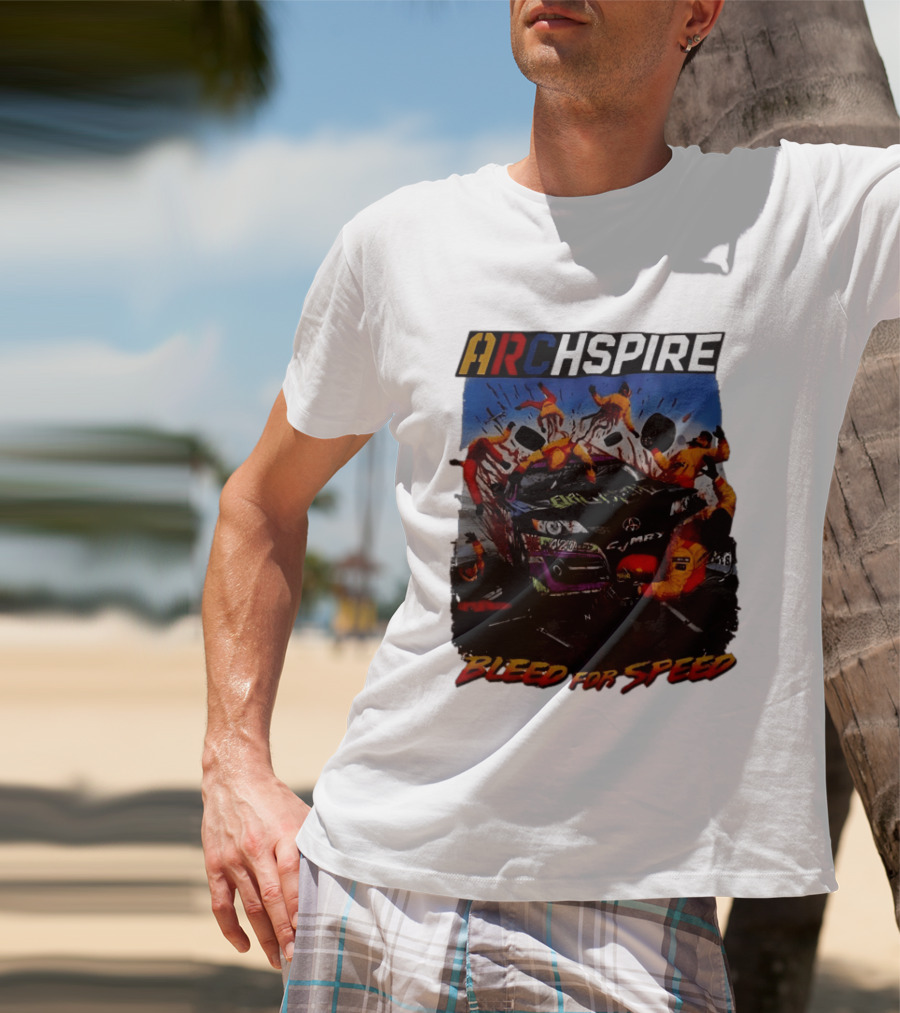 Archspire Bleed For Speed Racing Chaos With Pit Crew Action T-Shirt