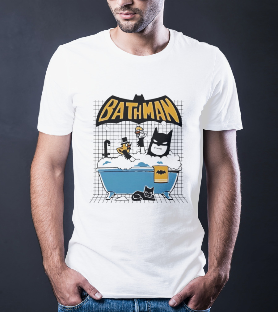 Bathman Super Hero Bathtub Adventure With Bat Towel And Rubber Duck T-Shirt