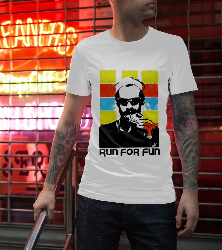 Run For Fun Retro Color Block T-Shirt