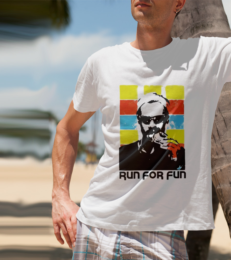 Run For Fun Retro Color Block T-Shirt