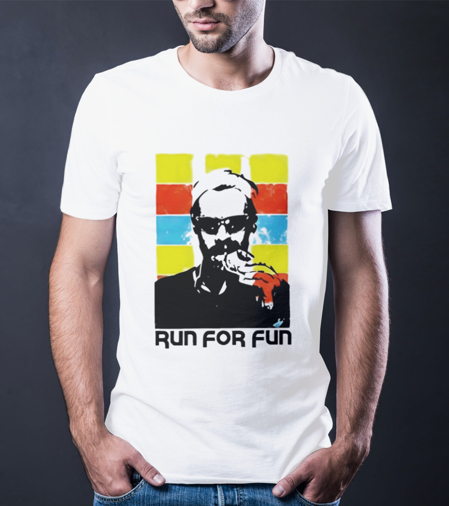 Run For Fun Retro Color Block T-Shirt