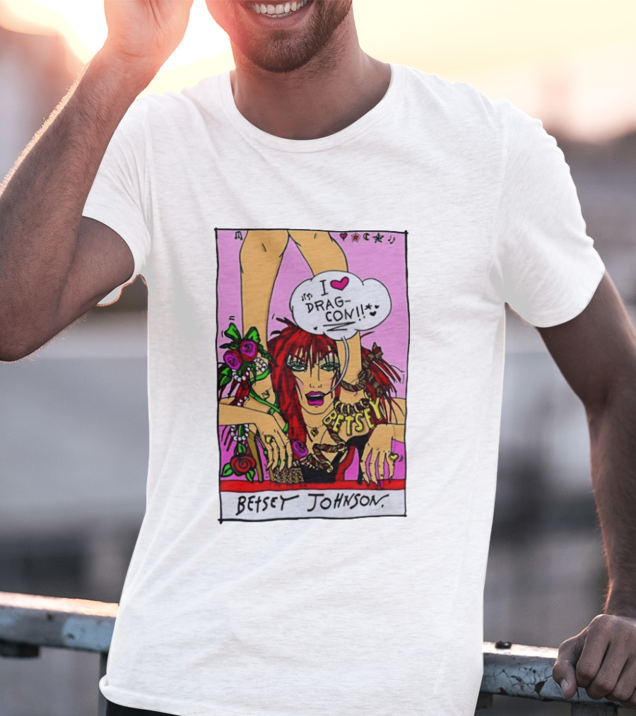 Betsey Johnson I Love DragCon 2026 Retro Fashion T-Shirt