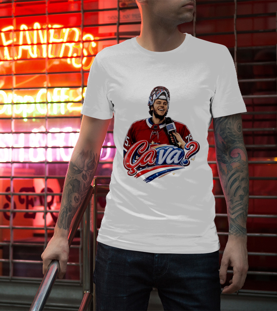 Ca Va Jakub Dobes Montreal Canadiens Interview NHL 75 Hockey Jersey T-Shirt