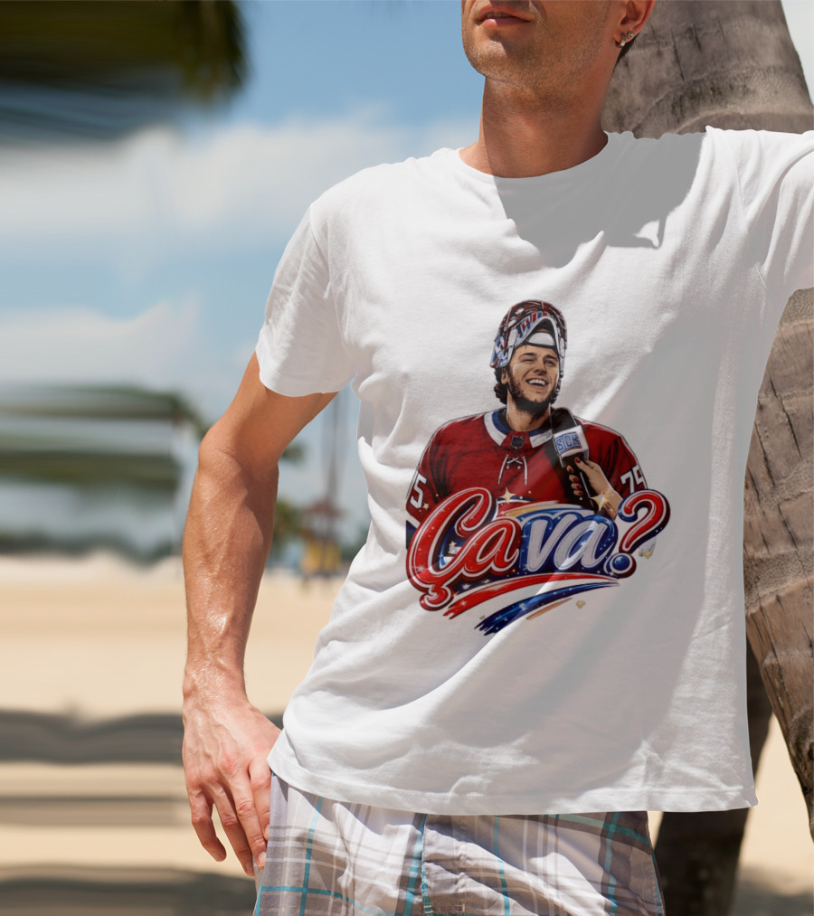 Ca Va Jakub Dobes Montreal Canadiens Interview NHL 75 Hockey Jersey T-Shirt