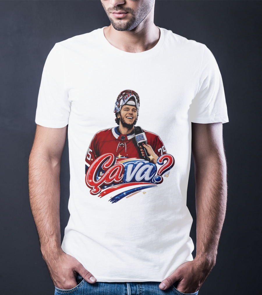 Ca Va Jakub Dobes Montreal Canadiens Interview NHL 75 Hockey Jersey T-Shirt
