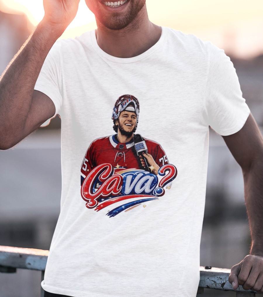 Ca Va Jakub Dobes Montreal Canadiens Interview NHL 75 Hockey Jersey T-Shirt