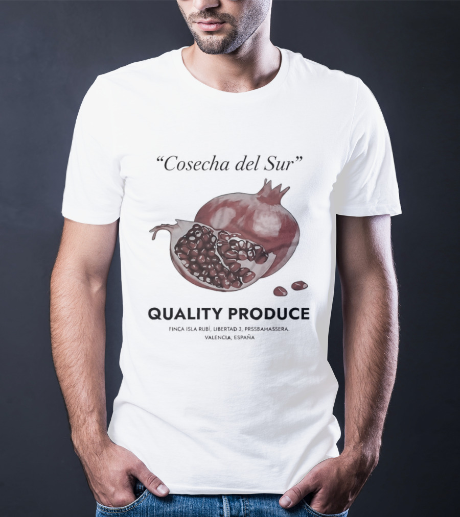 Cosecha Del Sur Quality Produce Pomegranate Valencia Spain T-Shirt