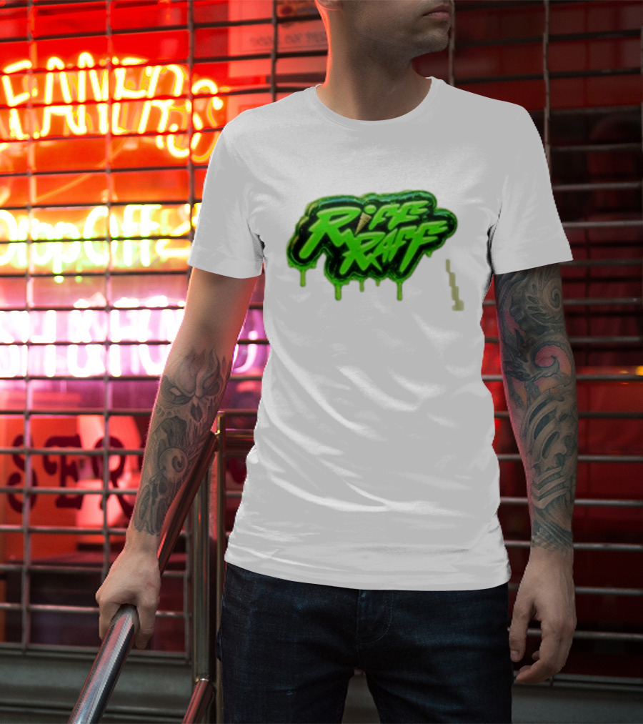 Riff Raff Neon Green Drip T-Shirt