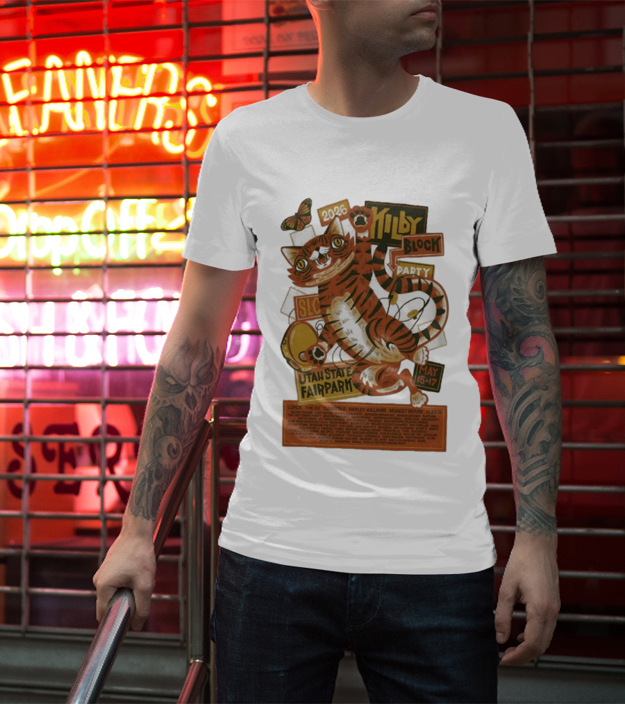 Kilby Block Party 2026 Utah State Fairpark May 15 17 Featuring Lorde Hayley Williams Modest Mouse And More T-Shirt