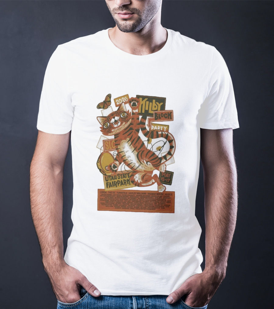 Kilby Block Party 2026 Utah State Fairpark May 15 17 Featuring Lorde Hayley Williams Modest Mouse And More T-Shirt