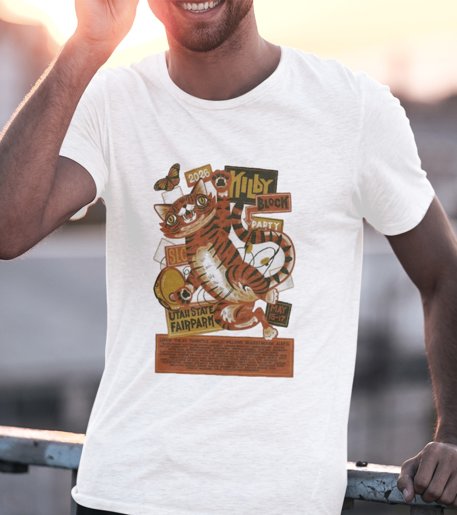 Kilby Block Party 2026 Utah State Fairpark May 15 17 Featuring Lorde Hayley Williams Modest Mouse And More T-Shirt