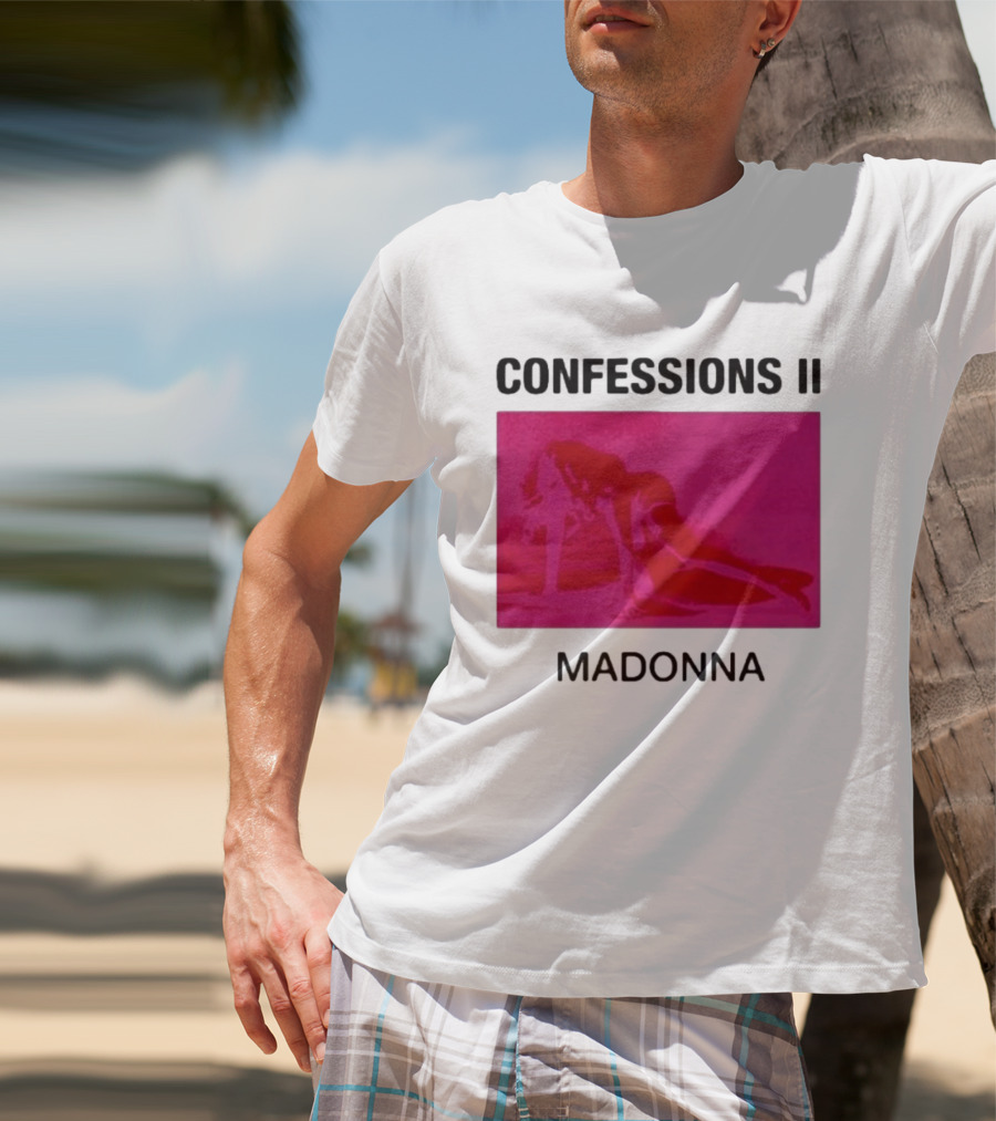 Madonna Confessions II Neon Pink Crawling Pose T-Shirt
