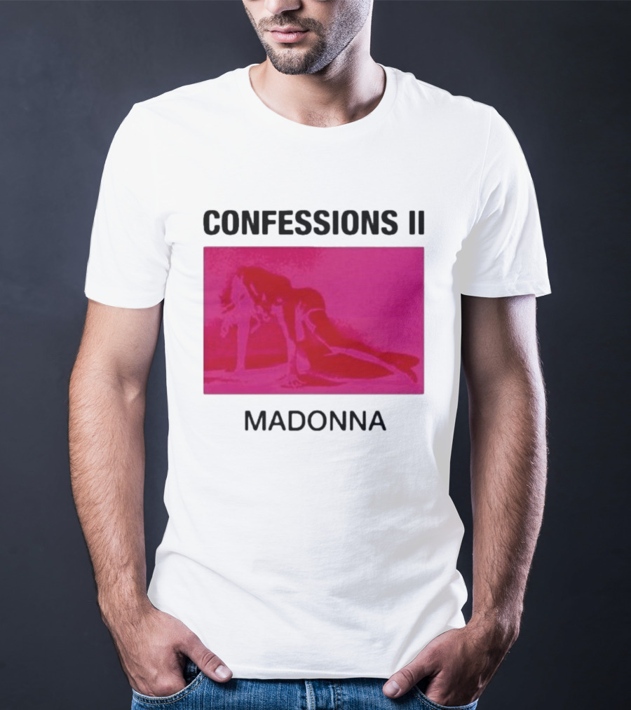 Madonna Confessions II Neon Pink Crawling Pose T-Shirt