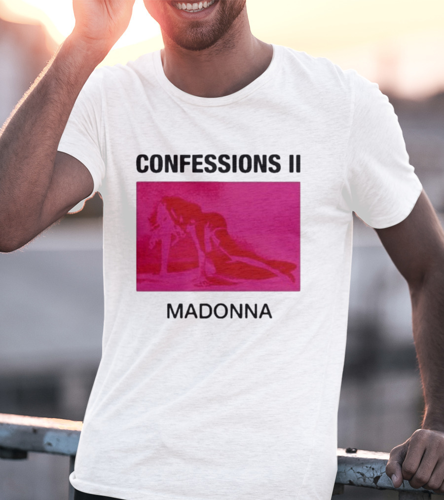 Madonna Confessions II Neon Pink Crawling Pose T-Shirt