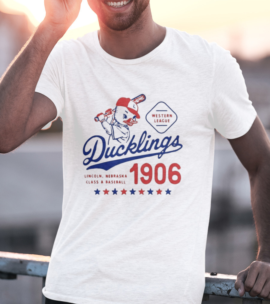 Ducklings Lincoln Nebraska Western League Baseball 1906 T-Shirt