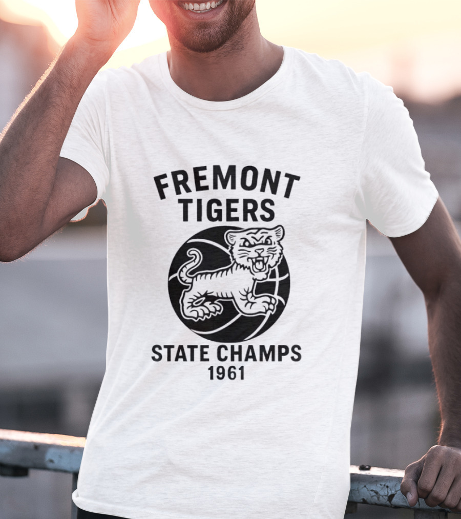 Fremont Tigers State Champs 1961 Basketball Team T-Shirt