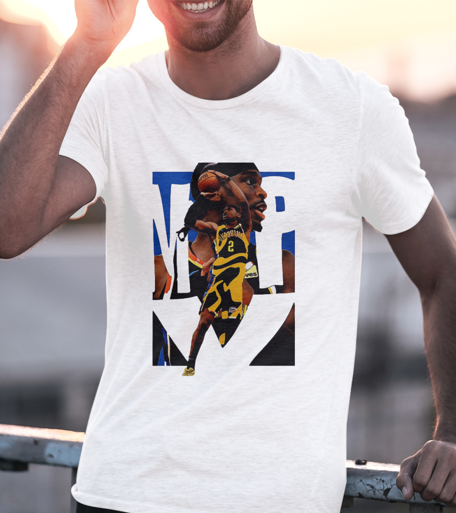 Shai Gilgeous Alexander 2 MVP Oklahoma City Thunder NBA Player Action T-Shirt