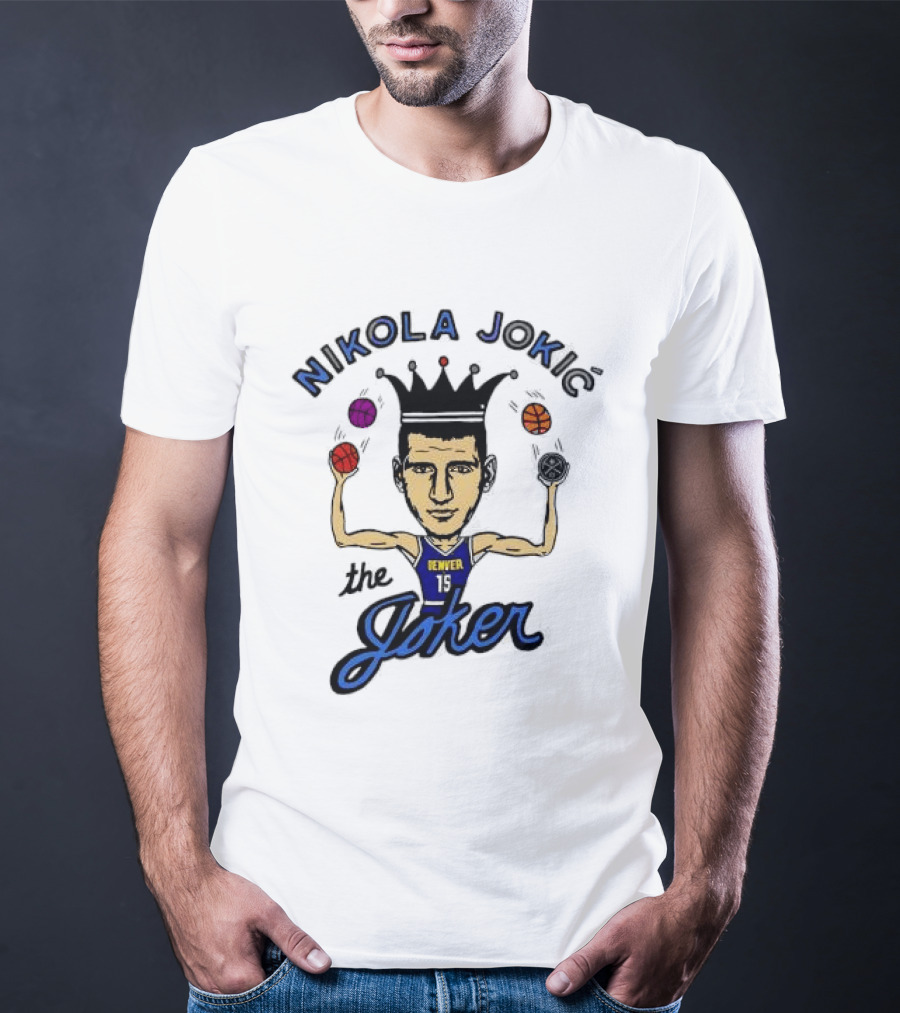 Nikola Jokić The Joker Denver Nuggets NBA Basketball T-Shirt