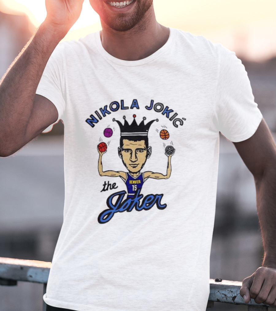 Nikola Jokić The Joker Denver Nuggets NBA Basketball T-Shirt