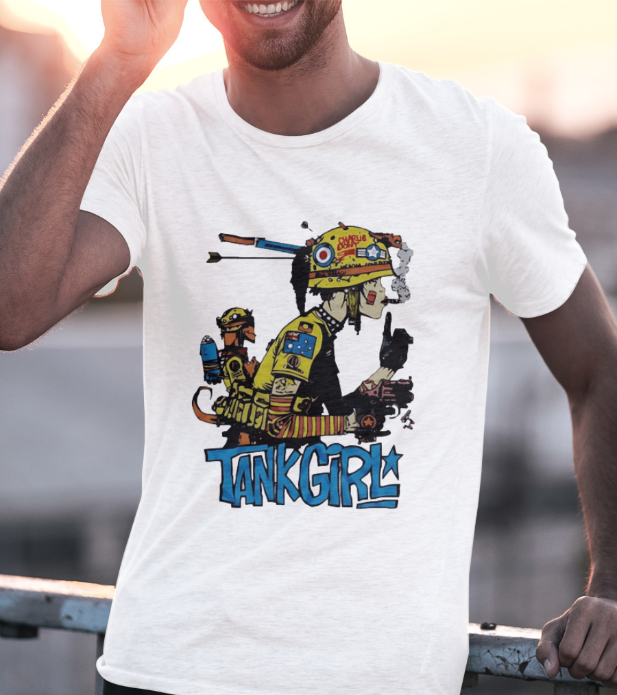Tank Girl Comic Punk Rock Charlie Don't Surf T-Shirt