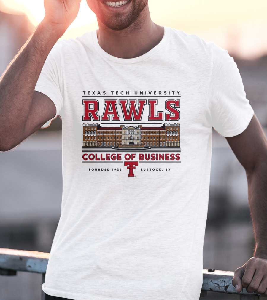 Texas Tech University Rawls College Of Business Established 1927 Lubbock TX T-Shirt