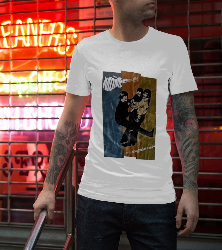The Monkees 45th Anniversary Tour Vintage Band Celebration T-Shirt