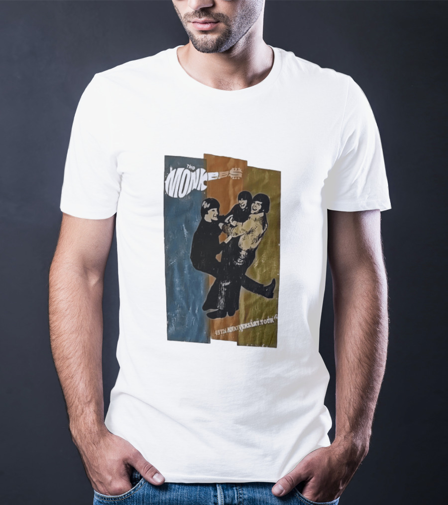 The Monkees 45th Anniversary Tour Vintage Band Celebration T-Shirt