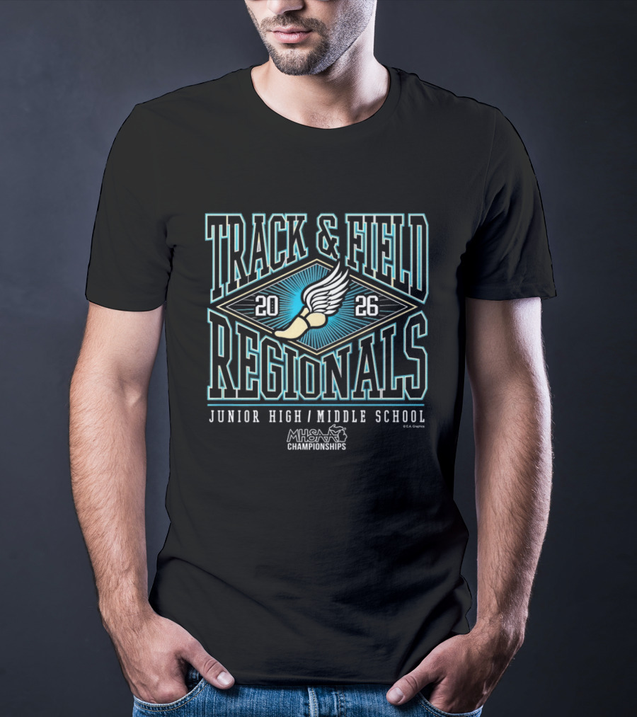 2026 MHSAA Track & Field Regionals Junior High Middle School T-Shirt